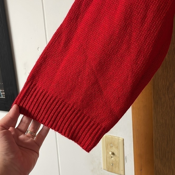 size XL C+D+M red oversized sweater - Picture 3 of 6